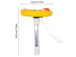 Termómetro flotante de piscina con dibujos animados, termómetro de plástico para piscina, termómetro para bañera GOKOCO