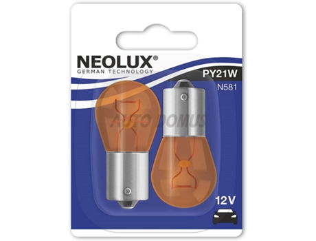 BLISTER LAMP. NEOLUX PY21W 12V21W BAU15s [2 UN]