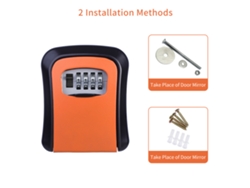 Caja Fuerte Mural Para Llaves Con Combinación De 4 Dígitos, Resistente Al Agua, Para Llaves Y Tarjetas.