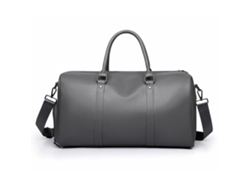 (Gris) Bolso de viaje para hombre de gran capacidad con compartimentos para artículos secos y mojados, resistente al agua, estilo bolso tote.