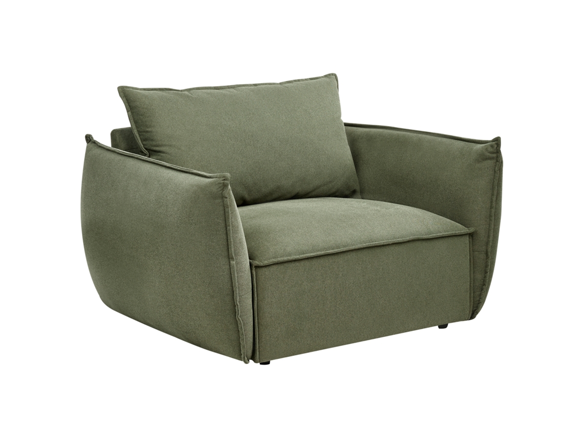 Sillón Beliani Kunes De Poliéster Verde 124x94x78