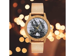 Reloj De Cuarzo Unisex Con Correa De Silicona, Dial Redondo, Puntero Dorado, Casual (rosa Dorado)
