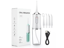 Irrigador Bucal Blanco Portátil Dental Flosser Usb Recargable Gertiz