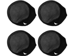 Juego De 4 Gorros De Chef Unisex Negros De Malla Transpirable, Ajustables Y A Prueba De Polvo.