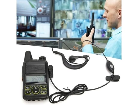 HURRISE Bft1 Walkie-Talkie Radio Ultrafino Walkie-Talkie y Radio Mini Civil Recargable Portátil Sonido Video Enchufe de la UE