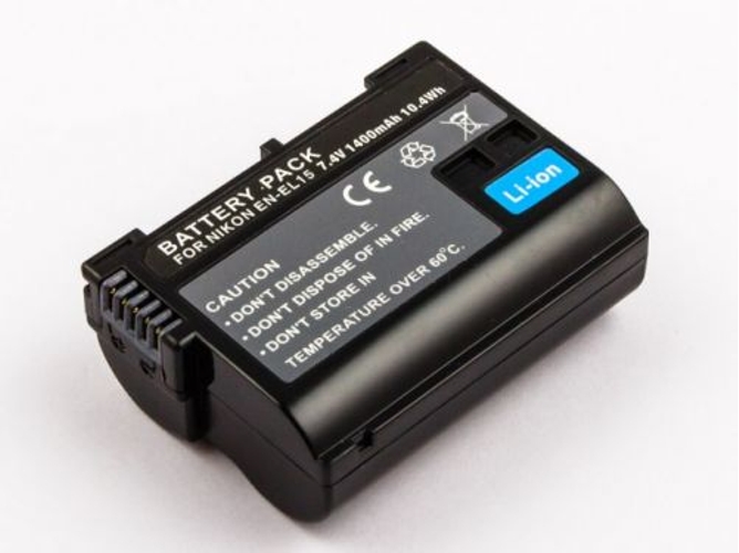 Batería Indigo Bird 1400mAh 7.4V para Cámara Nikon 1 V1, D600, D7000, D800, D800E - Nikon EN-EL15