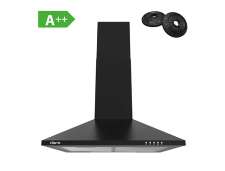 Campana de Pared CIARRA 201BK60 (370m3/h - 60 cm - Negro)
