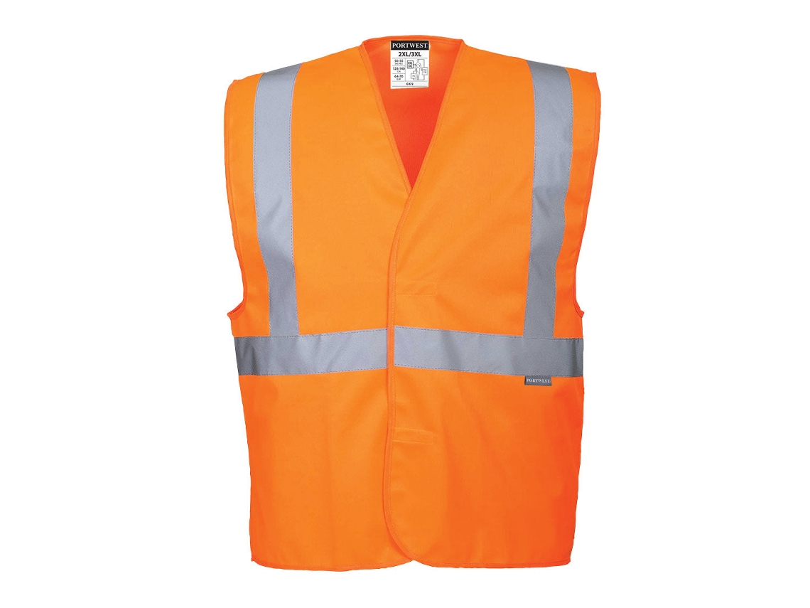 Chaleco de alta visibilidad Portwest con correa y tirantes / Amarillo / S/M