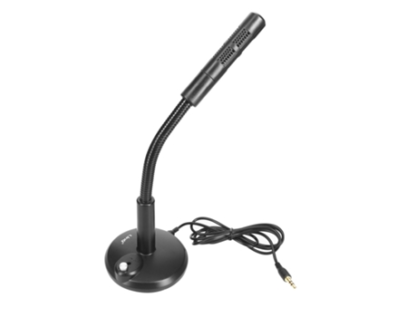 Micrófono oficina Jack 3.5mm Omnidireccional Reducción de Ruido LINQ Negro