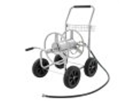 Carrinho de carretel de mangueira VEVOR, suporta até 250 pés de mangueira de 5/8 '', carrinhos de mangueira de água de jardim, ferramentas móveis c...