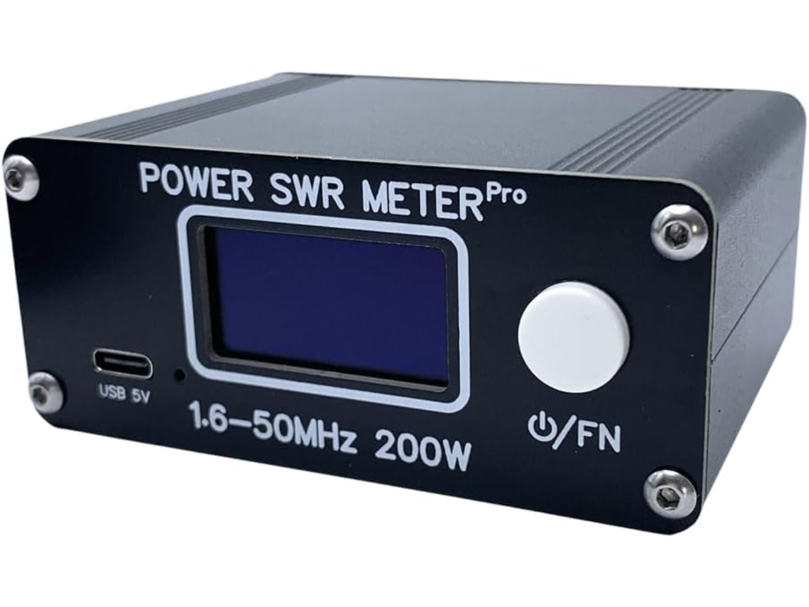 Medidor de potencia de ROE de onda corta, 200 W, 1,6 MHz, 50 MHz fijo, pantalla OLED de 1,29 pulgadas, radioaficionado. SFUSHOS
