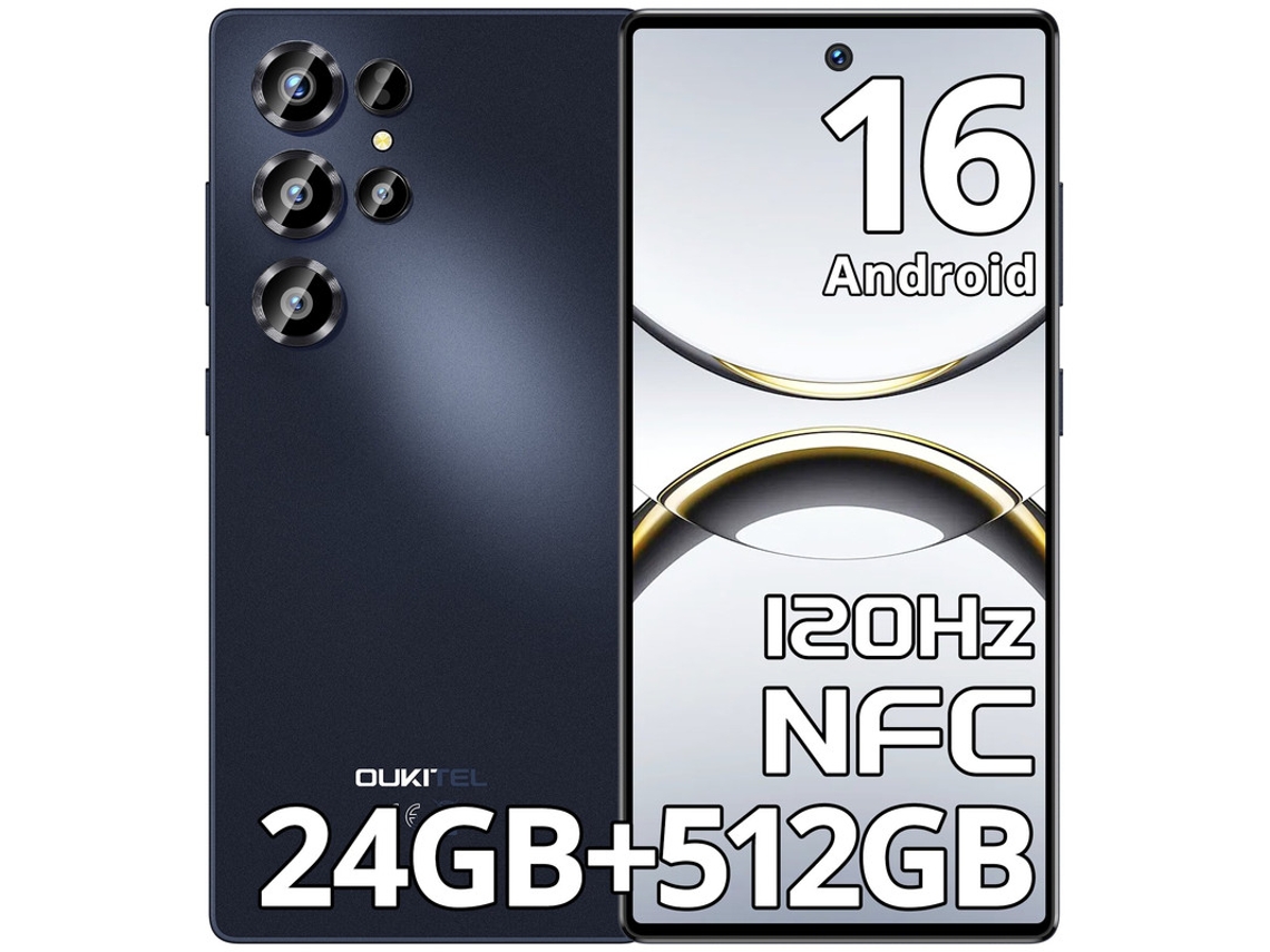 Oukitel C66 24gb Ram 512gb Rom 6.73" 120hz Android 16 64mp Cámara 5000mah Móvil 4g Nfc