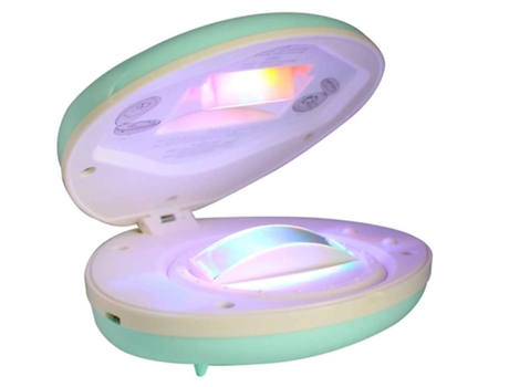 Lámpara de proyección de shell rainbow, luz de noche recargable USB Mini, utilizada para tomar fotografías (azul) SLD