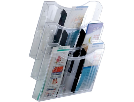 Expositor ARCHIVO 2000 Archiplay De pared Din A4 Transparente Horizontal 3 Compartimentos