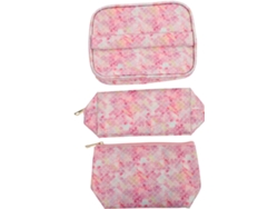 Neceser De Viaje De Pu Impermeable De 3 Piezas Y Colores Para Cosméticos Y Accesorios.