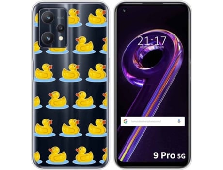 Carcasa para Realme 9 Pro 5G TUMUNDOSMARTPHONE Dibujos Transparente Pato Multicolor