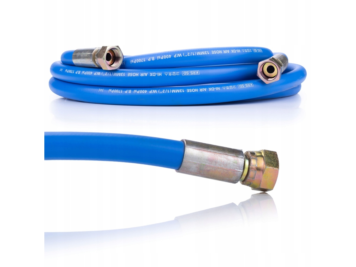 Manguera de alta presión de 5 m y 1/2'' – 4/17 psi | Durabilidad y precisión | Para proyector de mortero Rosfix