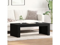 Mesa De Centro Mesa Auxiliar Mesa De Café Negro Roble 102x50x35 Cm Madera Elaborada Wsd522422