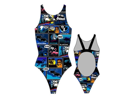 Traje de baño para Mujer TURBO New Comic Pro Resist Multicolor para Natacion (L)