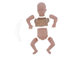 Ats-kit De Muñeca Diy En Blanco 22 Pulgadas Sin Pintar Con Partes Del Cuerpo De Tela Y Accesorios