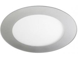 Lámpara de Techo Empotrado CRISTALRECORD Extraplano Redondo (Gris - LED - 12 W - Aluminio - 173x22 mm)