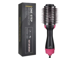 Secador de pelo eléctrico giratorio multifuncional, cepillo de aire caliente, soplador profesional, plancha plana P US | rosa -LR935 SIN MARCA