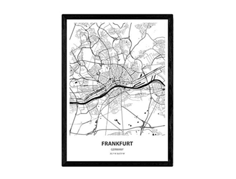 Poster NACNIC Mapa de Frankfurt (A3)