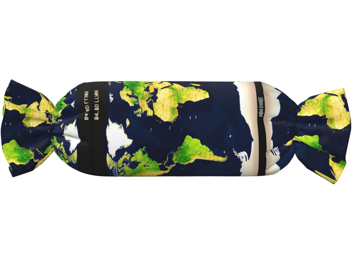 Almohada Cilíndrica Forma Caramelo Felpa Poliéster Espuma Viscoelástica Resistentes Ajustable Fácil Soporte