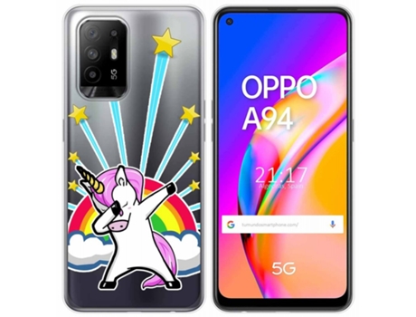 Carcasa Oppo A94 5G TUMUNDOSMARTPHONE Dibujos Transparente