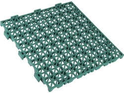 Conjunto De 4 Uds. Loseta Alveolada Gris Claro De Pvc 33 X 33 X 2 Cm