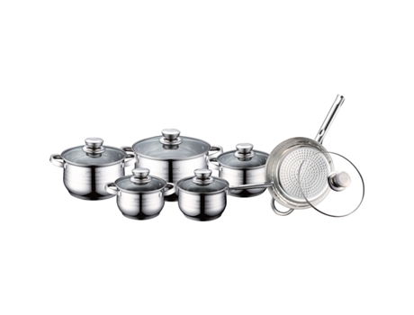 Batería de Cocina ROYALTY LINE 1231 (Acero Inoxidable - 12 Piezas)