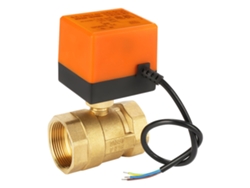 Válvula De Bola Motorizada De Latón De 2 Vías 3 Cables Dn40 G1-1/2''