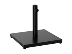 Base Para Sombrilla De Jardín Peso Neto 18 Kg Soporte Pie Para Parasol Apto Para Postes De Ø35mm/ø38mm/ø48mm Para Patio Negro 45x45x39 Cm