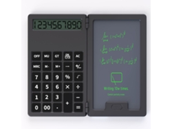 Calculadora plegable de 5 pulgadas con pantalla LCD para escribir y estudiar, en color negro. Sfushos (básica)