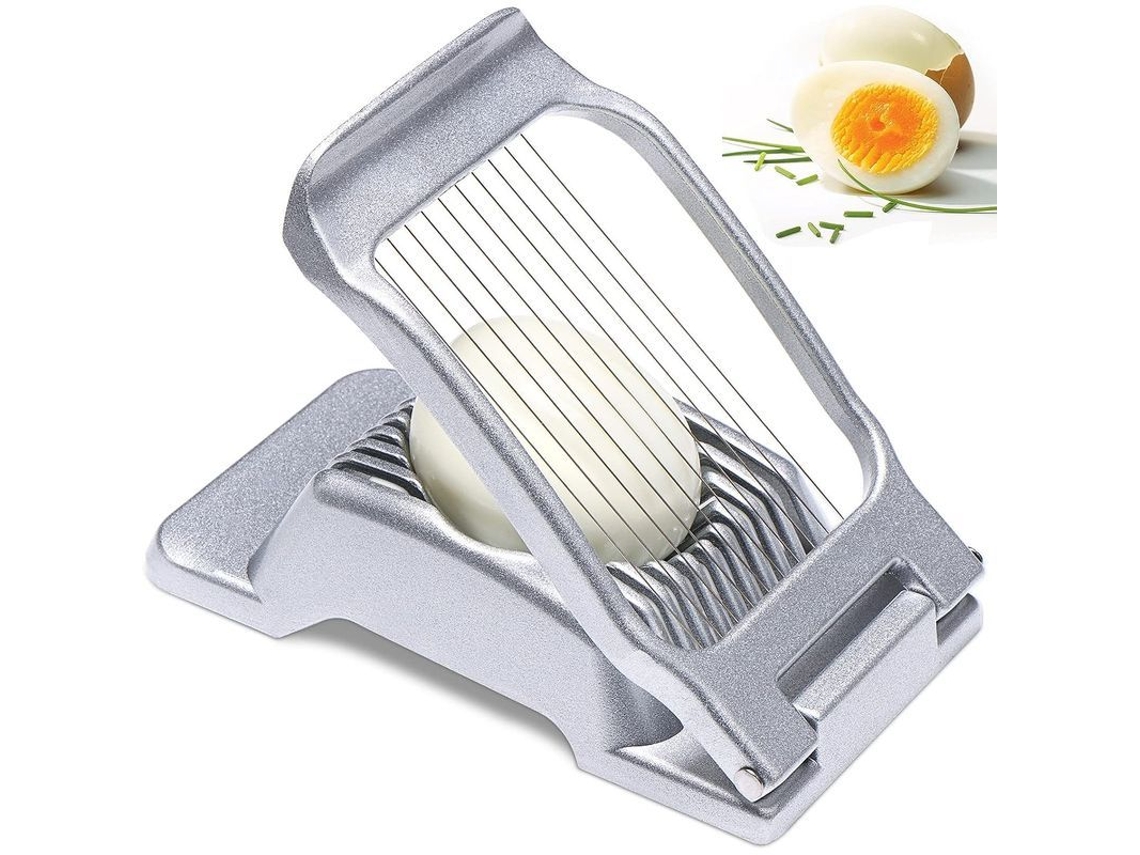 Cortador De Huevos De Acero Inoxidable, Profesional Para Huevos Duros, Rebanador Multifuncional.