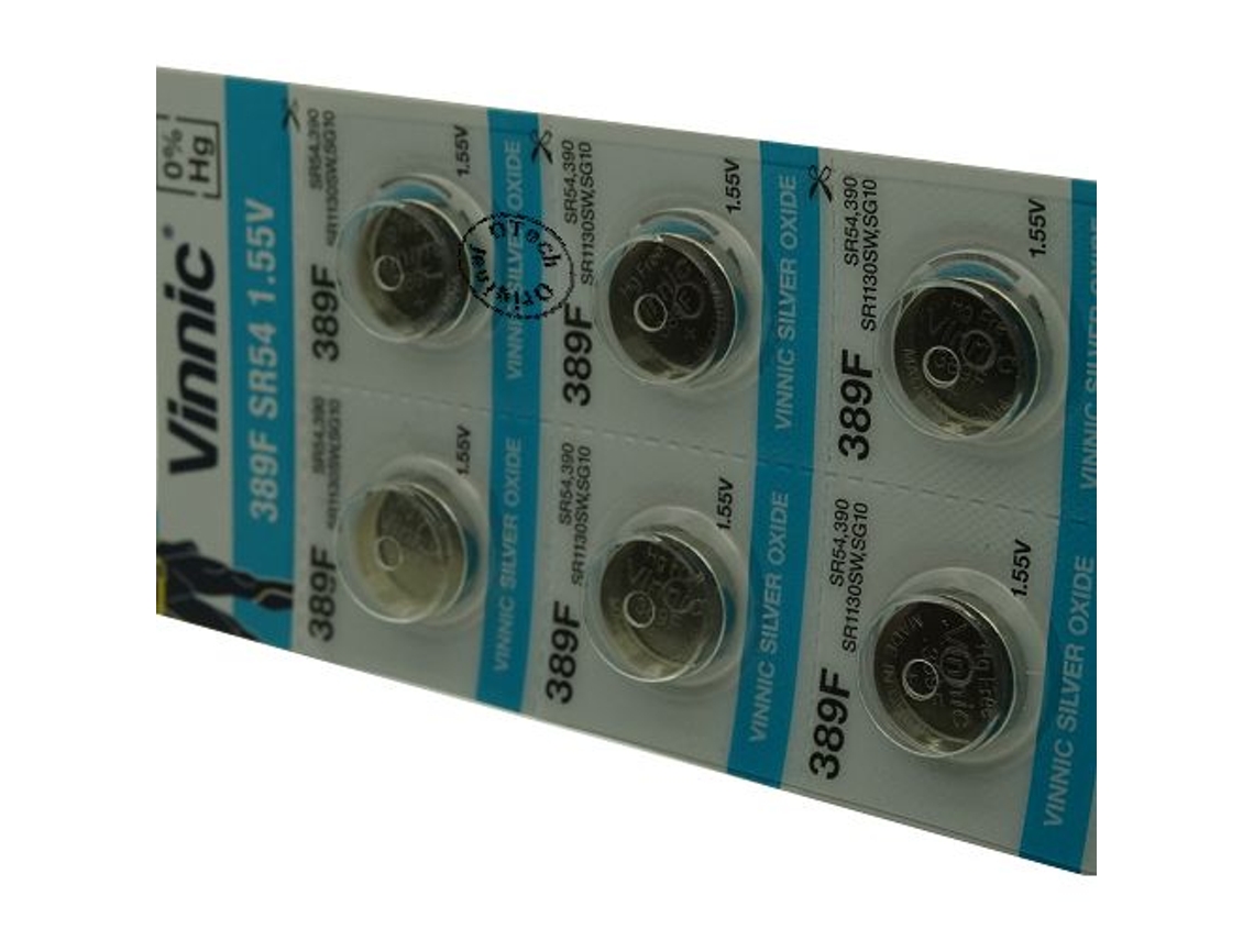 Juego de 10 Pilas OTECH Vinnic para BULOVA 603