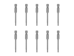 10 Puntas Para Destornillador Eléctrico Con Cabezal De Acero Magnético S2, Llave Hexagonal De 2,5 Mm, Herramientas De Ferretería.