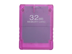 Tarjeta De Memoria De Juego Ps2 32mb Púrpura Transparente Almacenar Juegos Disco Duro Iniciar