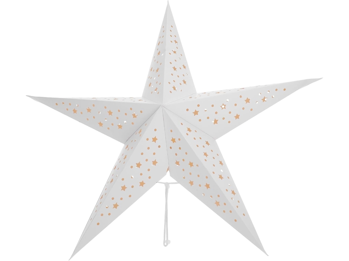 Pantalla De Lámpara De Papel Con Forma De Estrella Para Candelabro Colgante Decorativo Y Seguro