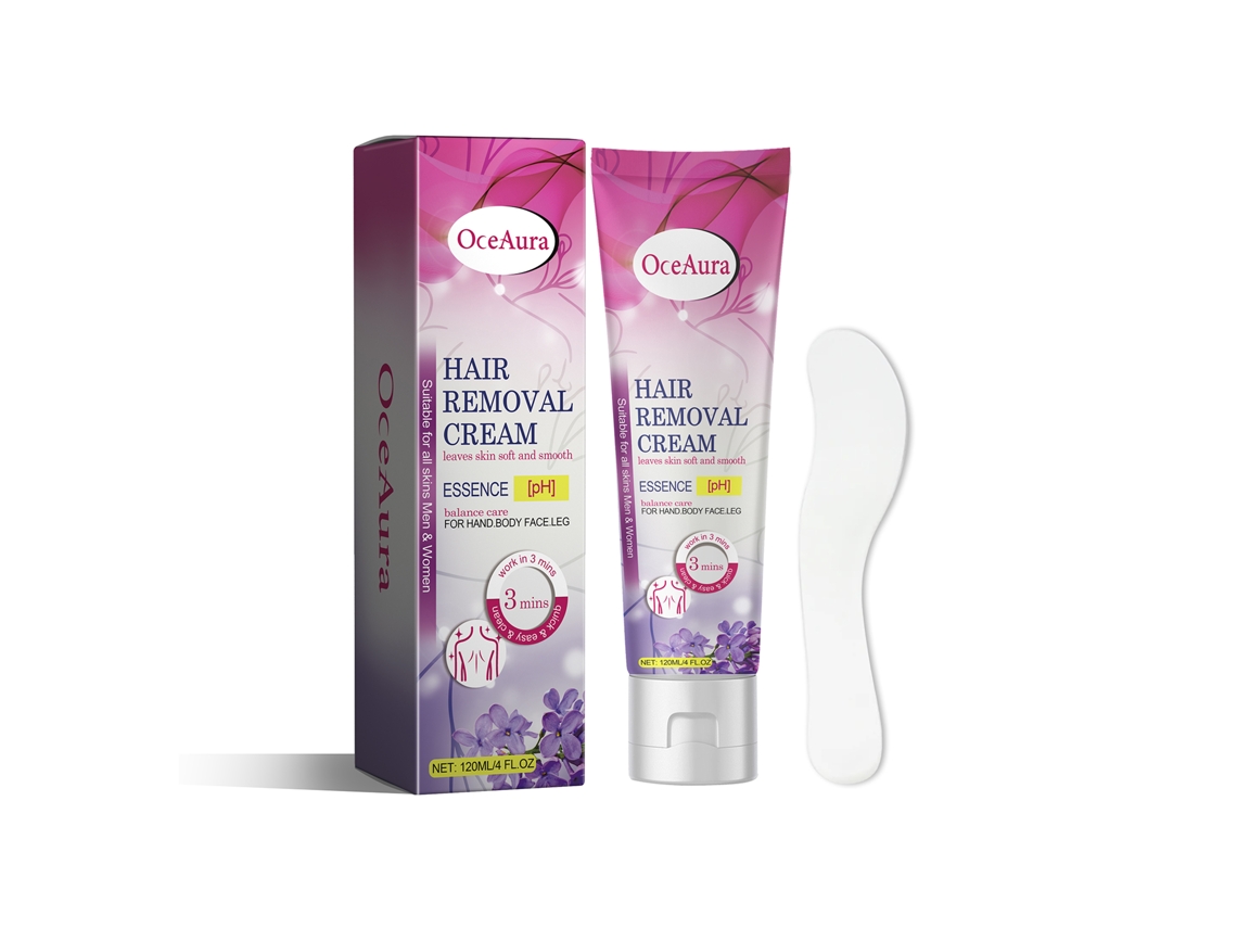 Crema depilatoria herbal Oceaura para cuerpo y axilas
