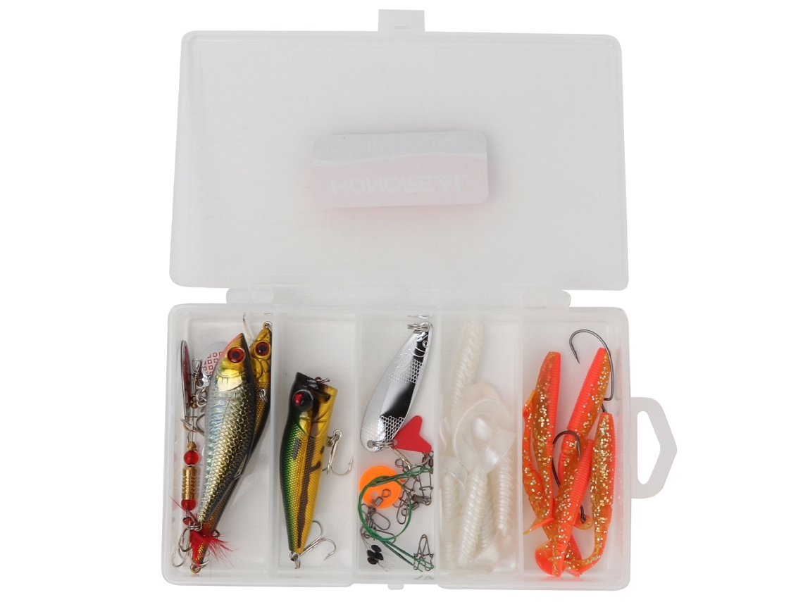 Kit De Isca Rotativa Hard Bait, Isca De Peixe Biónica, Anzóis Afiados, Kit Com 14 Peças