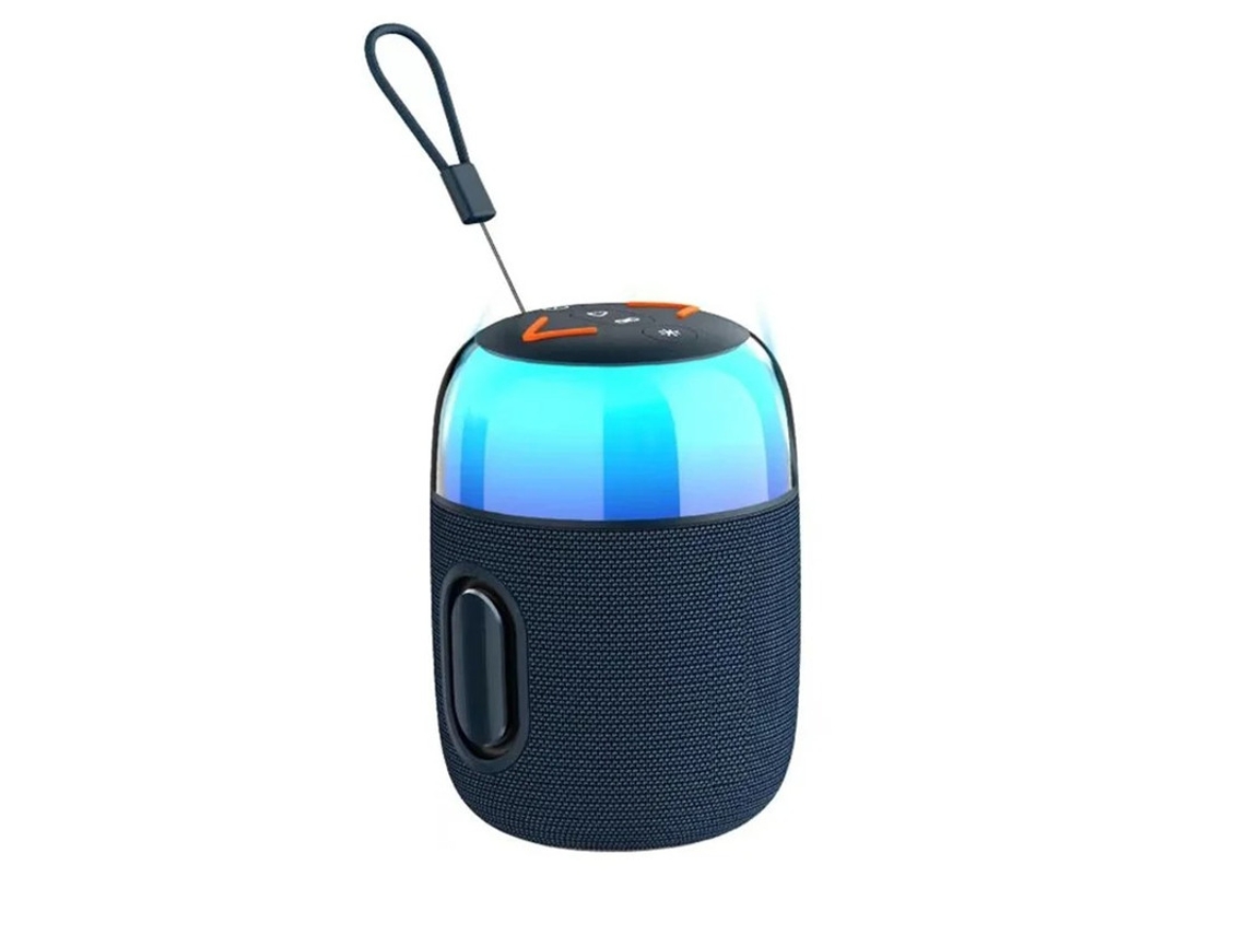 Altavoz Bluetooth inalámbrico portátil con luces RGB, sonido envolvente de 360°, estéreo, V5.3, para fiestas y ambientes al aire libre. Yizhood.