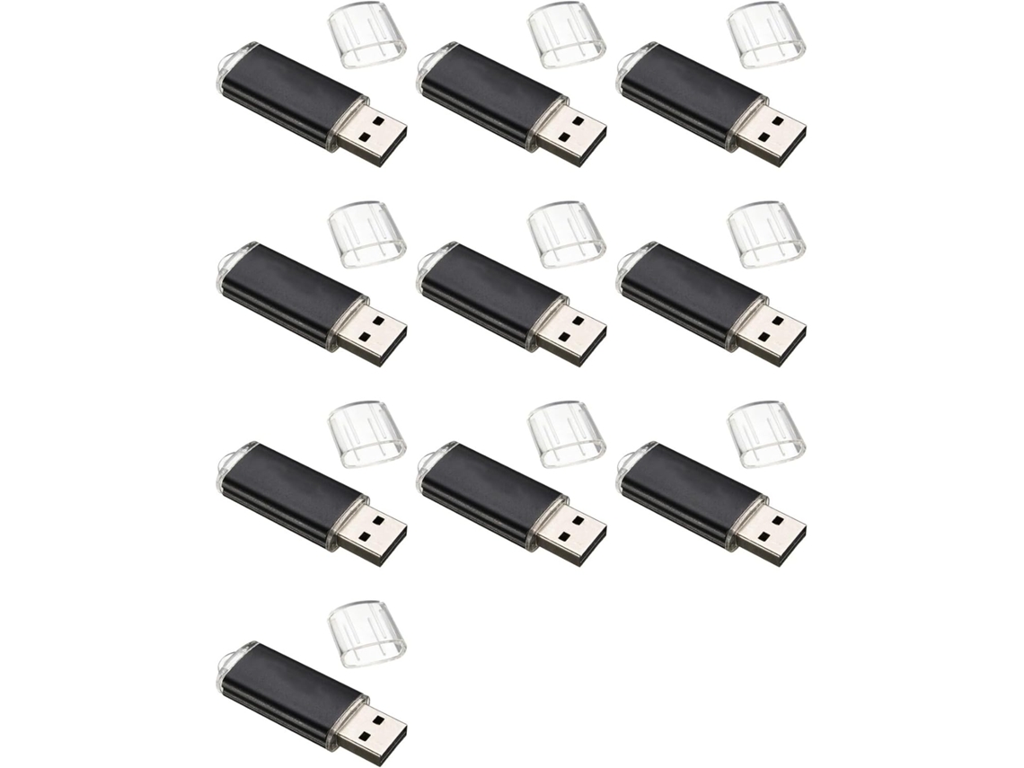 Memoria Usb 10x Para Pc/tv, Color: Negro, Capacidad: 1 Gb