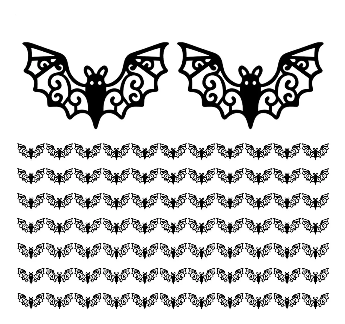 Pegatinas de pared de murciélagos Pegatinas de murciélagos 7vayotoy