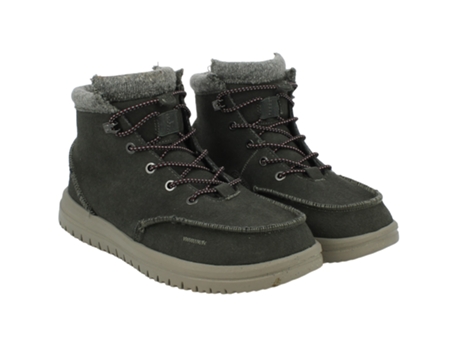 Zapatos de Hombre HEY DUDE Polacco Bradley Eco Piel Gris (42)