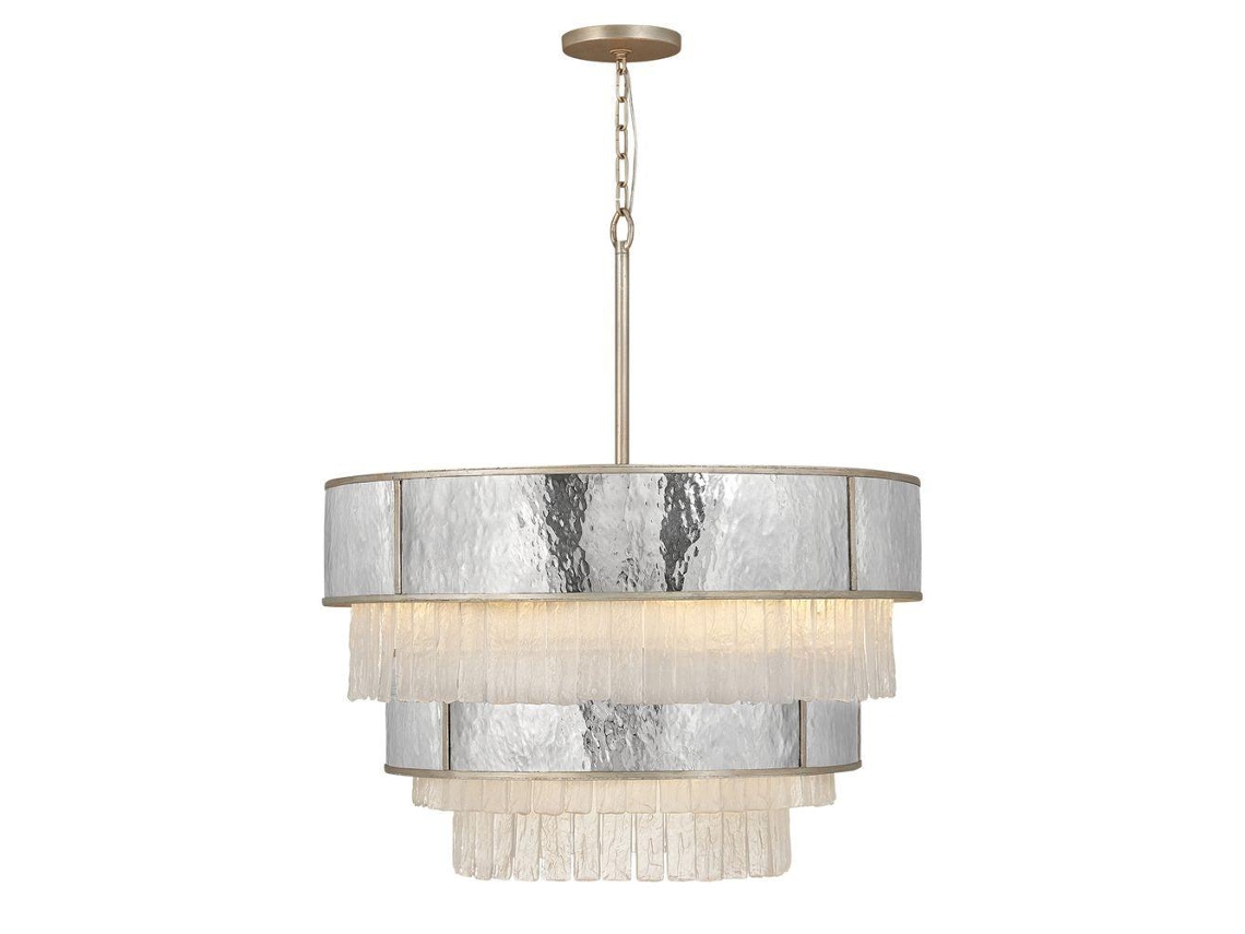Lámpara colgante HINKLEY (Qn-Reverie-12p-CPG) Reverie Acero inoxidable y cristal E14 12 Bulbos