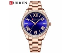 Reloj De Pulsera Sencillo De Estilo Retro Para Mujer (azul) Con Números Romanos, Resistente Al Agua, De Cuarzo, Redondo.