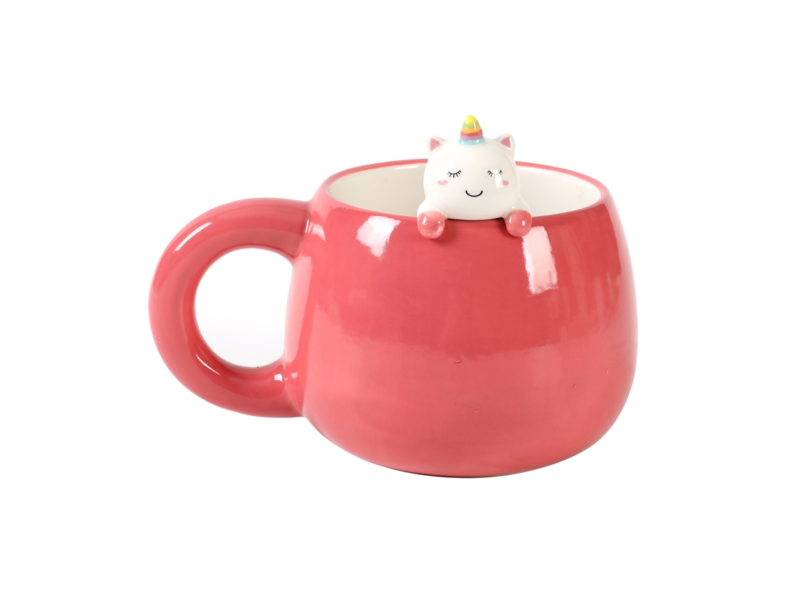 Ceramic Mug Charm i-Total Pink Unicorn 450ml XL2565