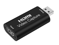 Tarjeta de captura de audio y video USB 2.0 4k 1080p Yizhood negra