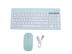Conjunto de teclado y ratón inalámbricos Bluetooth - Verde
